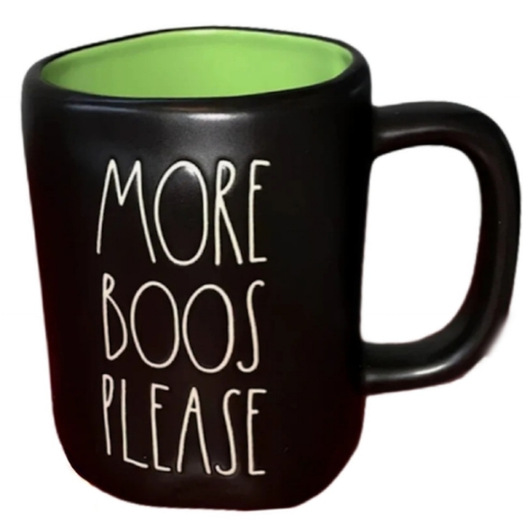 Rae Dunn by Magenta MORE BOOS PLEASE Ceramic 16oz Coffee Mug - Picture 1 of 10